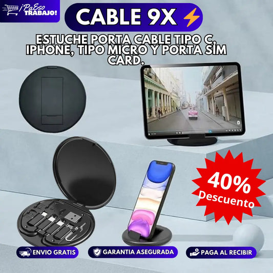 COMBO CableMaster 9X + 🚀 ENVIO GRATIS Y PAGO CONTRAENTREGA 🚚