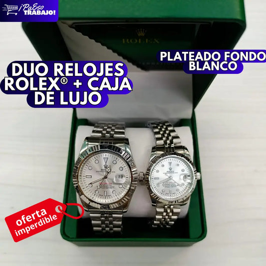 ROLEX PAREJA CON CAJA DE LUJO CONTRAMARCADA 💎✨ + ENVIO GRATIS Y PAGO CONTRAENTREGA