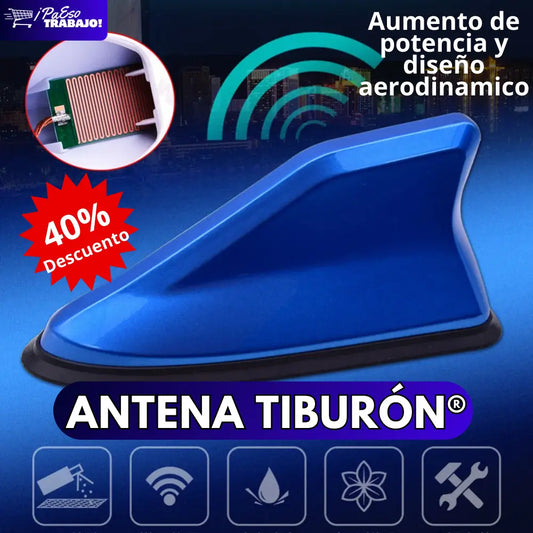 ANTENA SPORT TIBURÓN®️ IMPORTADO USA 🇺🇸 🚗 UNIVERSAL TODO TIPO DE AUTO - AUMENTA 200% SEÑAL 🛜