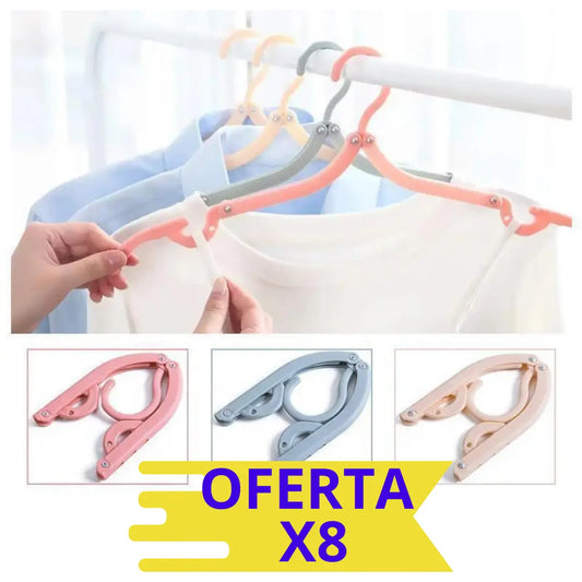 FlexiHangers® x8 UNIDADES - Ganchos para viajes