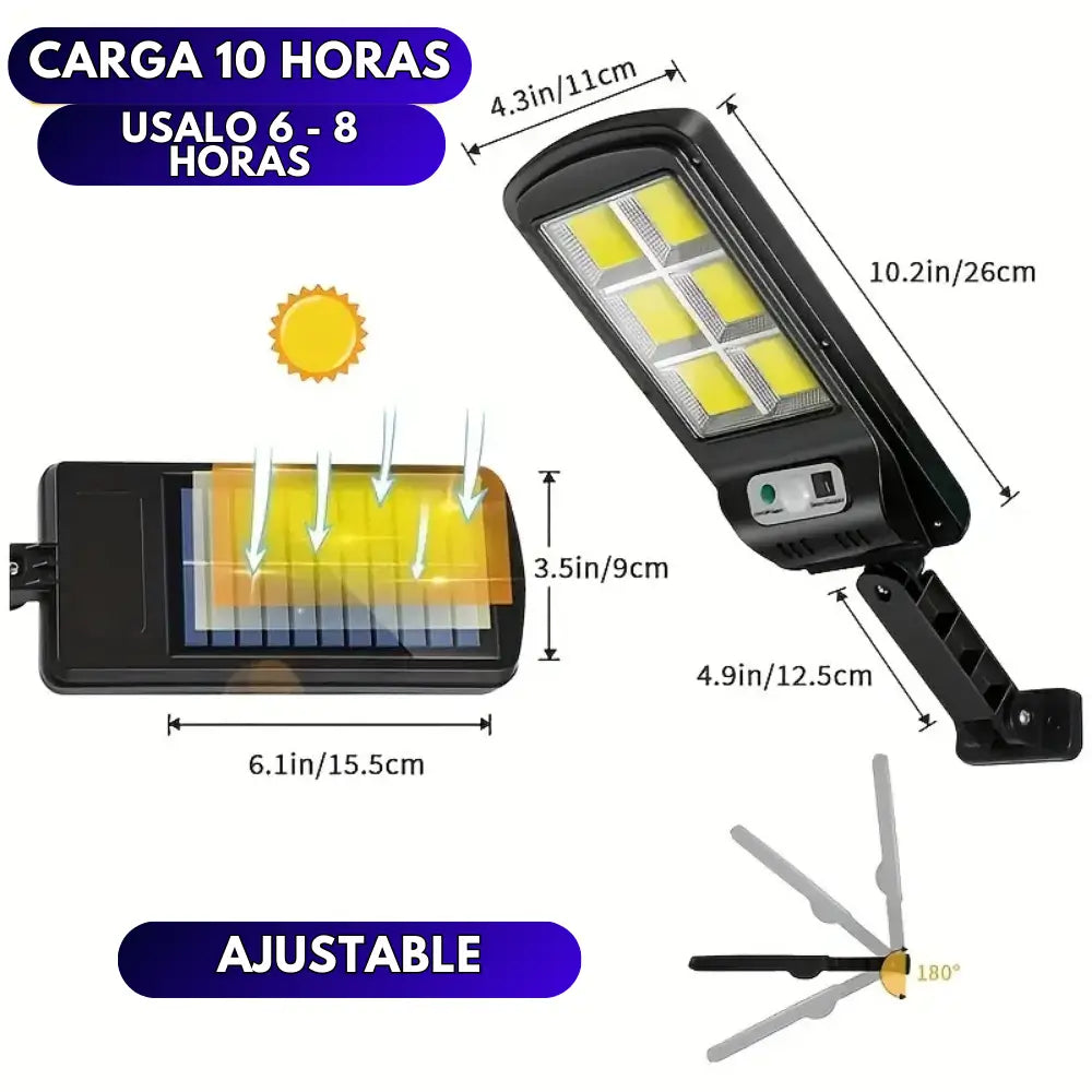 Farola Solar Ultra™ se carga automaticamente con el sol💡✅ - Lleva la segunda casi regalada 🎁